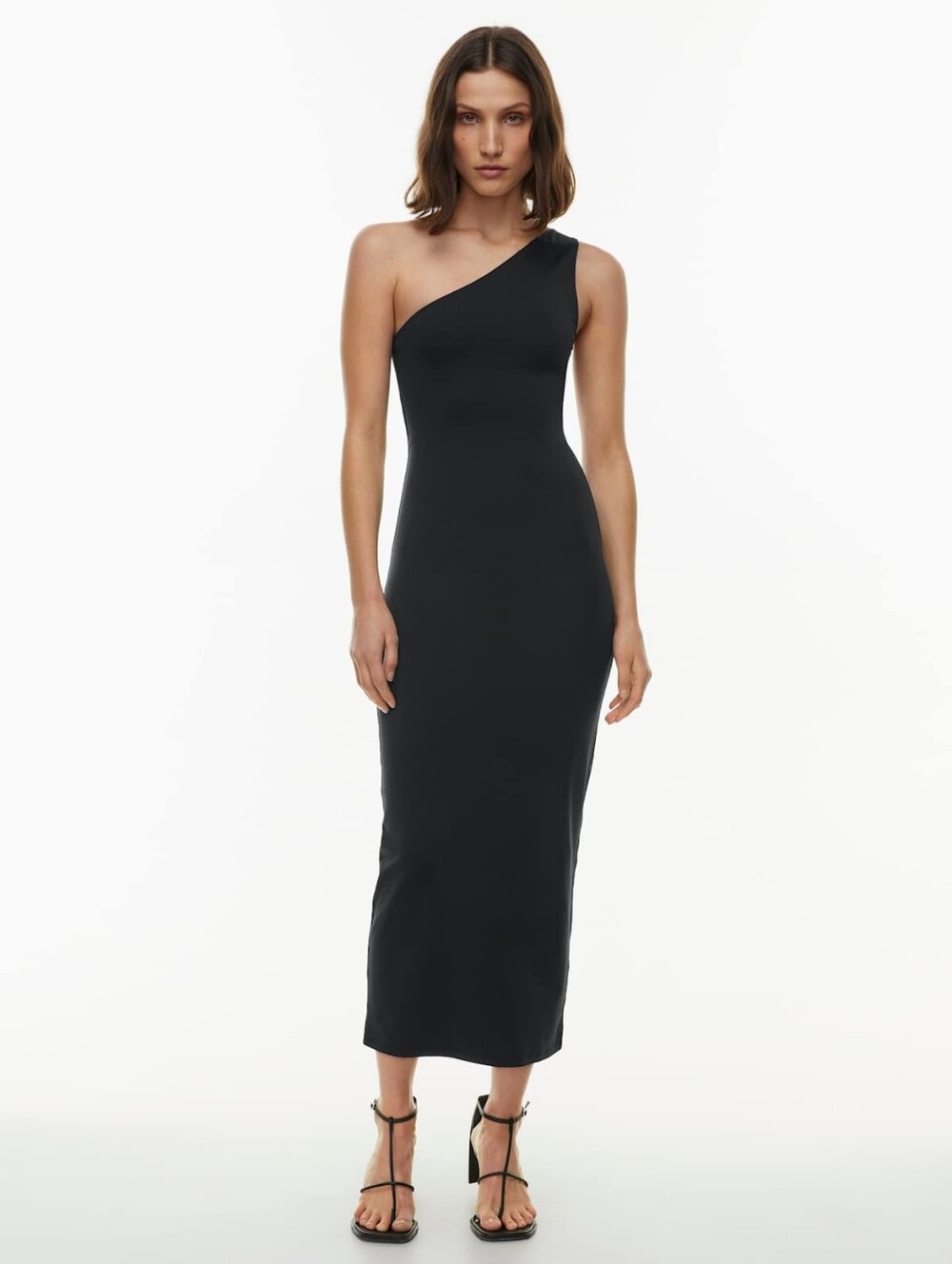 Aritzia Contour One-Shoulder Maxi Dress
